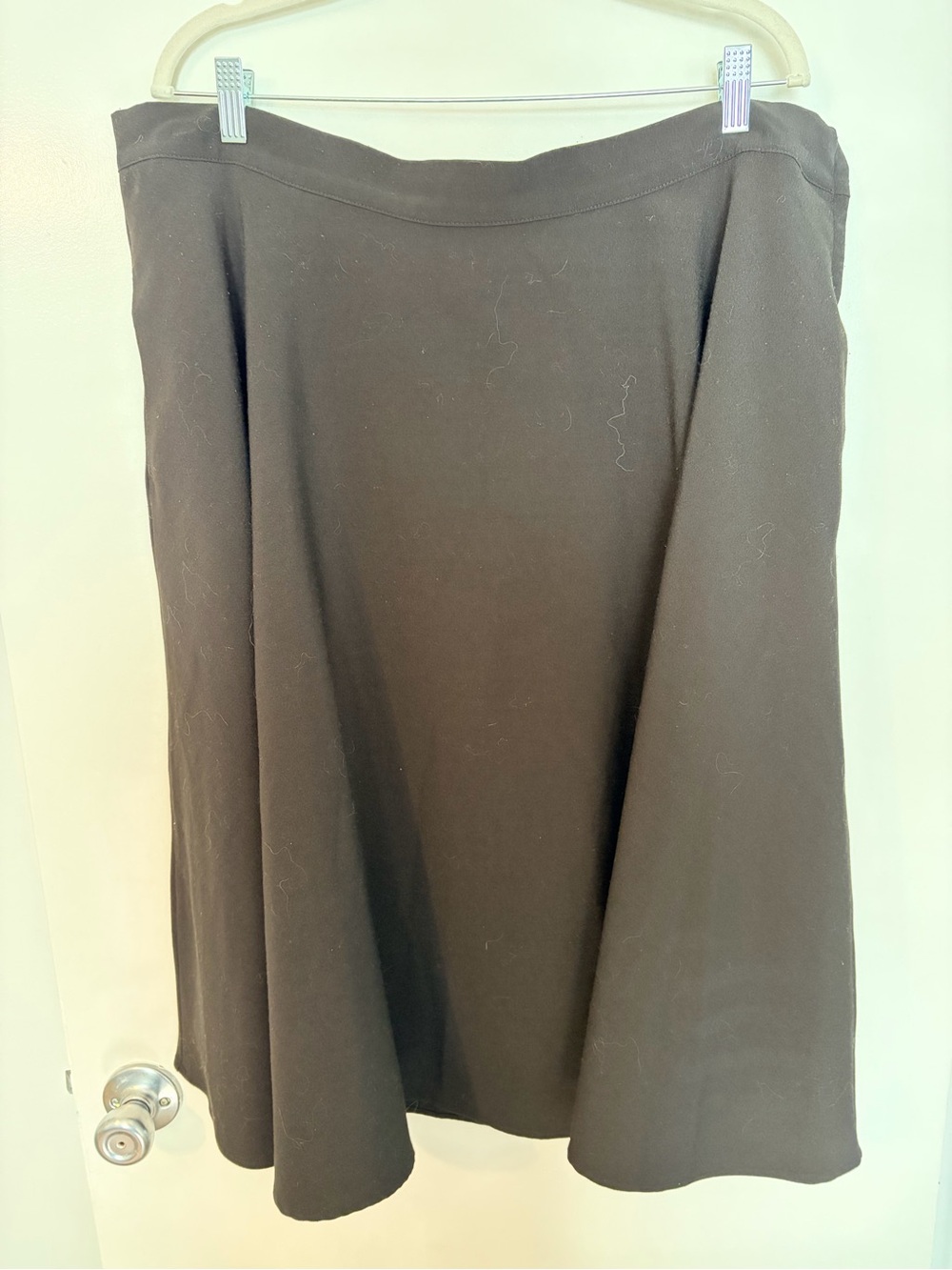 ModCloth 2X Black Swing Skirt Retro 1940s 1950s Style Pockets
